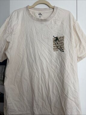 Rip Curl Eddie Would Go Surf Graphic T-Shirt Cream Men’s XXL